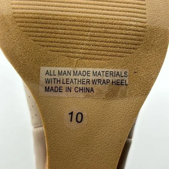 DV by Dolce Vita Women's Boots Sz 10 Bootie Beige Gerdy Elastic Ankle Wedge NWOT - Picture 11 of 11